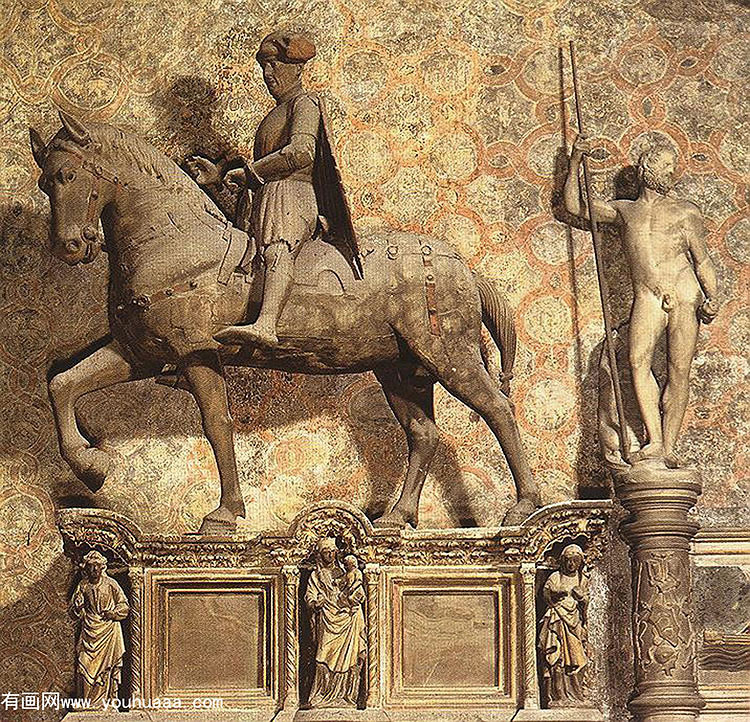 equestrian monument to paolo savelli