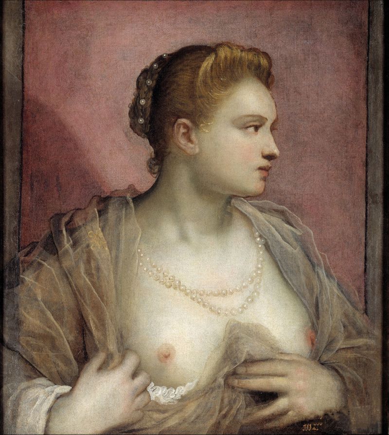 һ¶ŮӵФ - portrait of a woman revealing her breasts