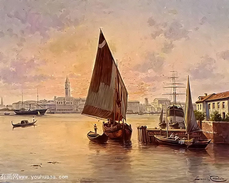 un soleil couchant a venise