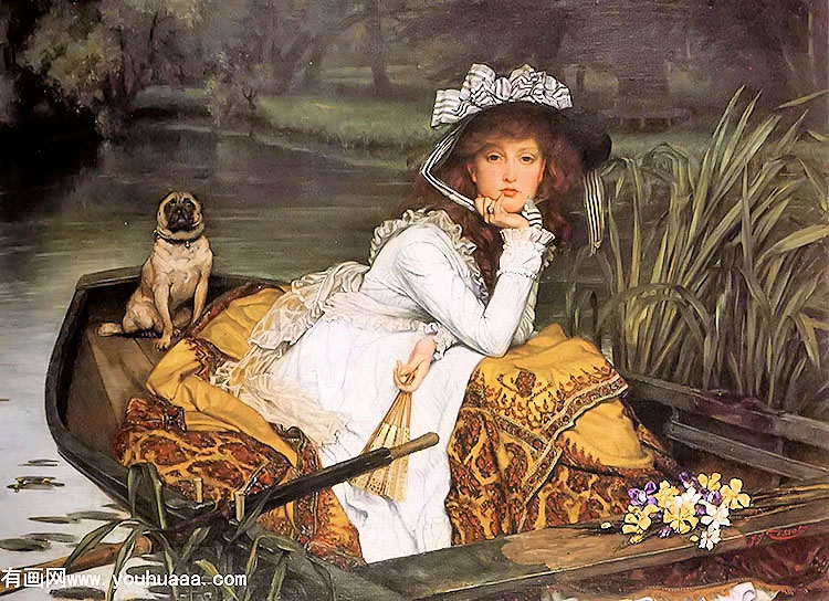 young lady in a boat