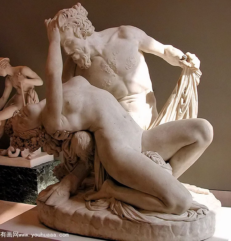 satyre et bacchante [detail 1]