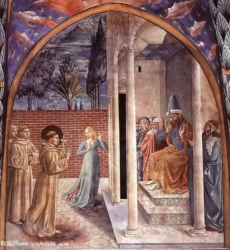 scenes from the life of st francis (scene 10, north wall)