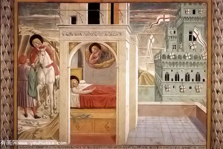 scenes from the life of st francis (scene 2, north wall)