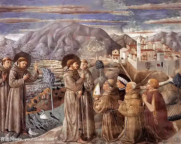 scenes from the life of st francis (scene 7, south wall)