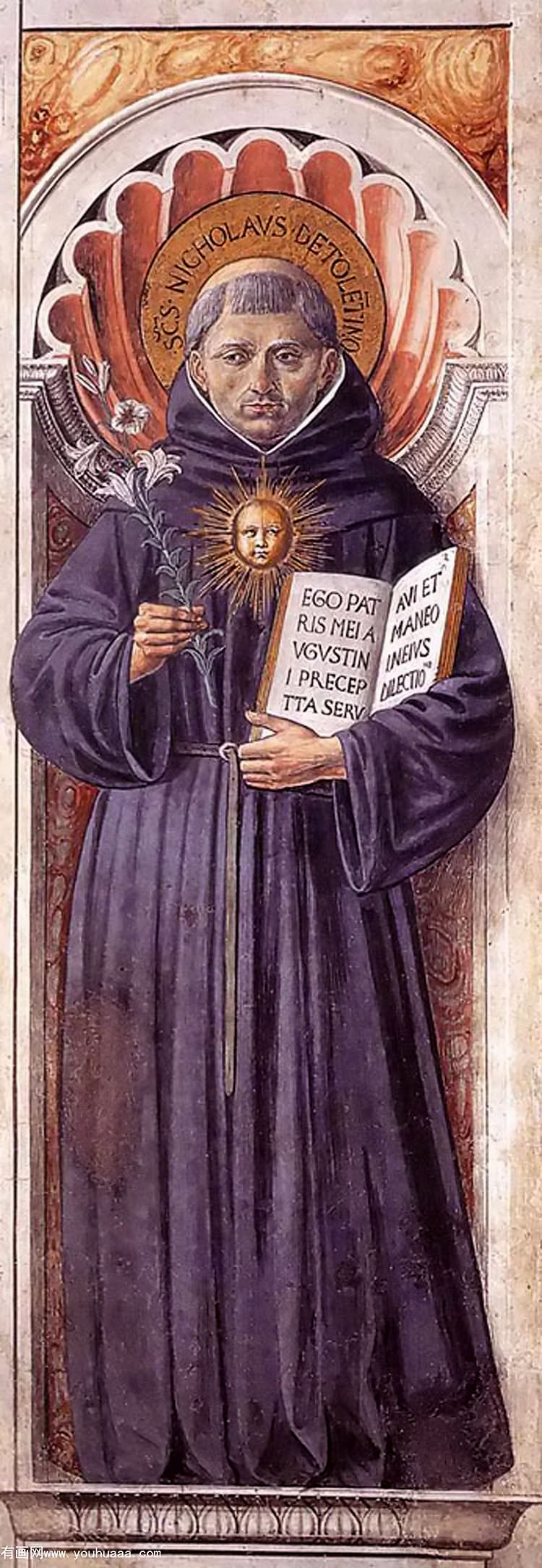 st nicholas of tolentino (on the pillar)