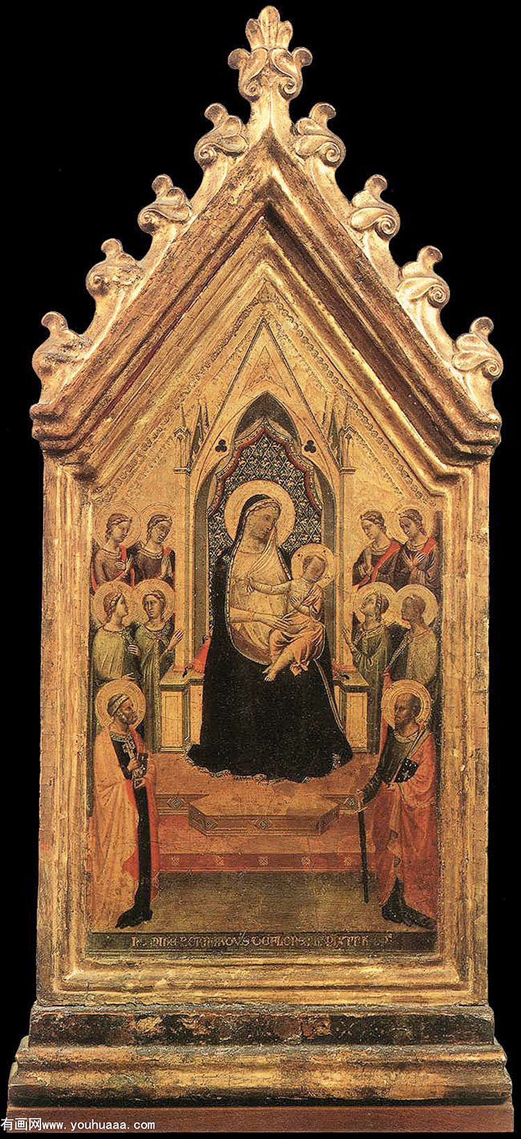 ʥϵʥĸӣʹʥͽ - madonna and child enthroned with angels and saints