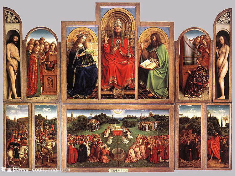 ؼ̳ - the ghent altarpiece (wings open)