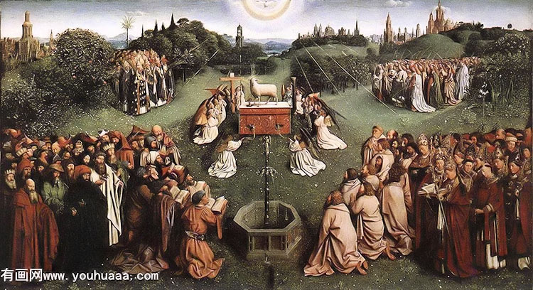 ĳ - the ghent altarpiece adoration of the lamb