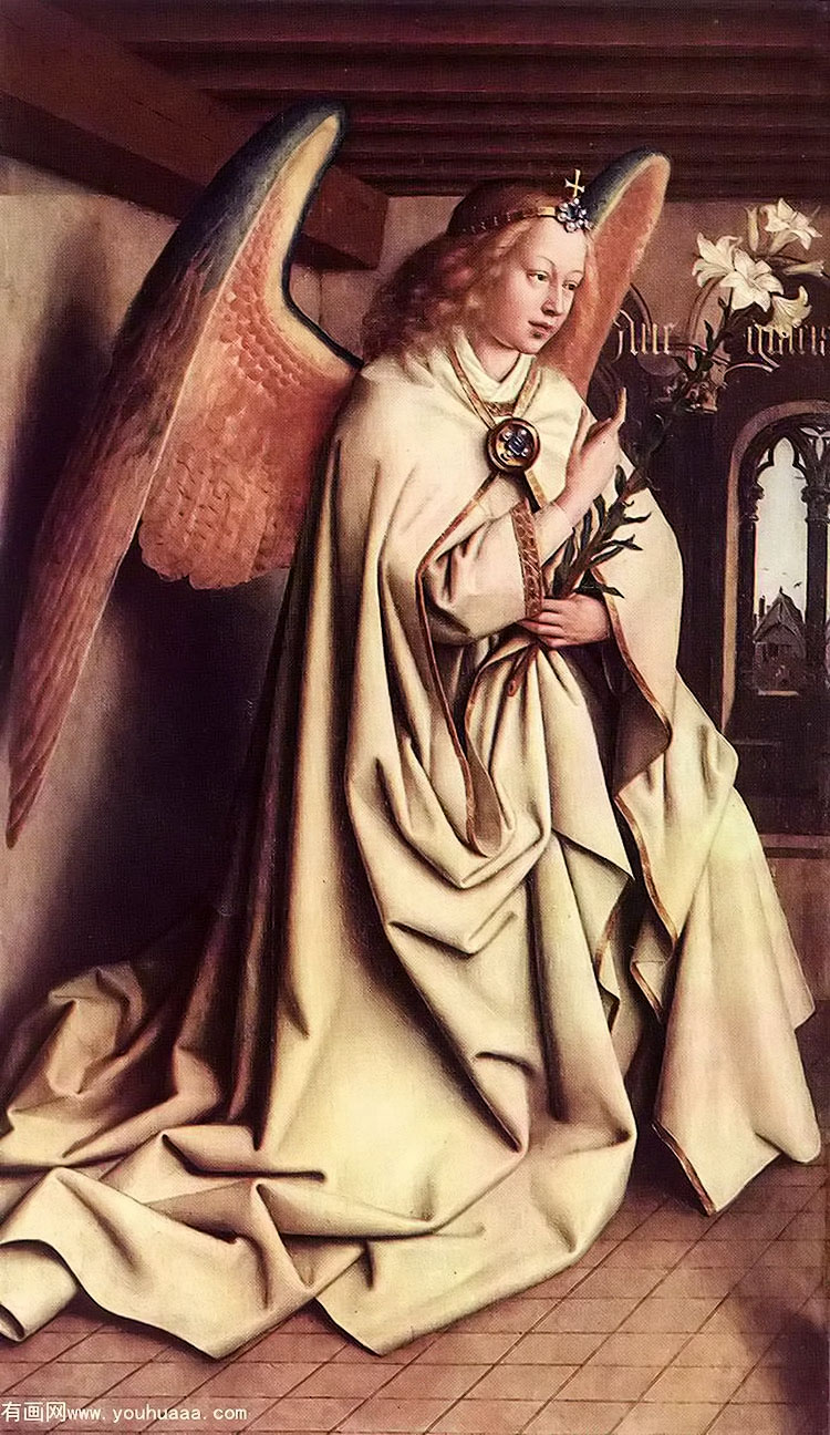 ϲʹ(ؼ̳) - the ghent altarpiece angel of the annunciation