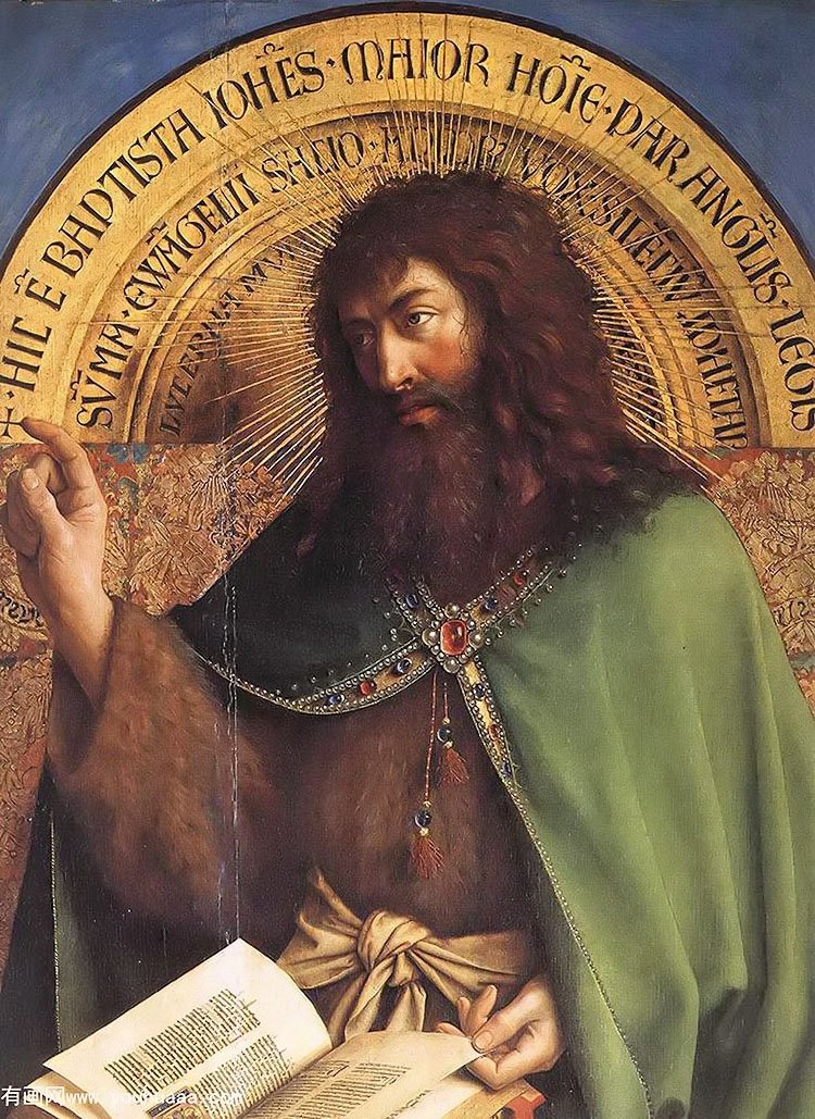 the ghent altarpiece st john the baptist [detail]