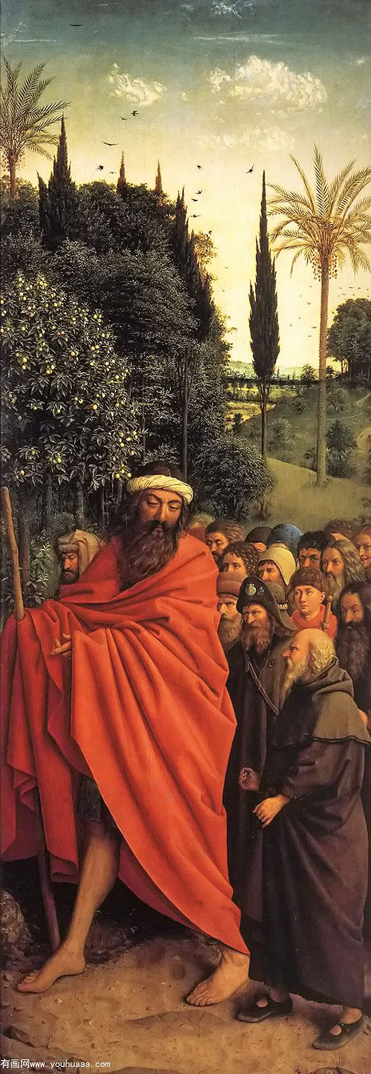 the ghent altarpiece the holy pilgrims