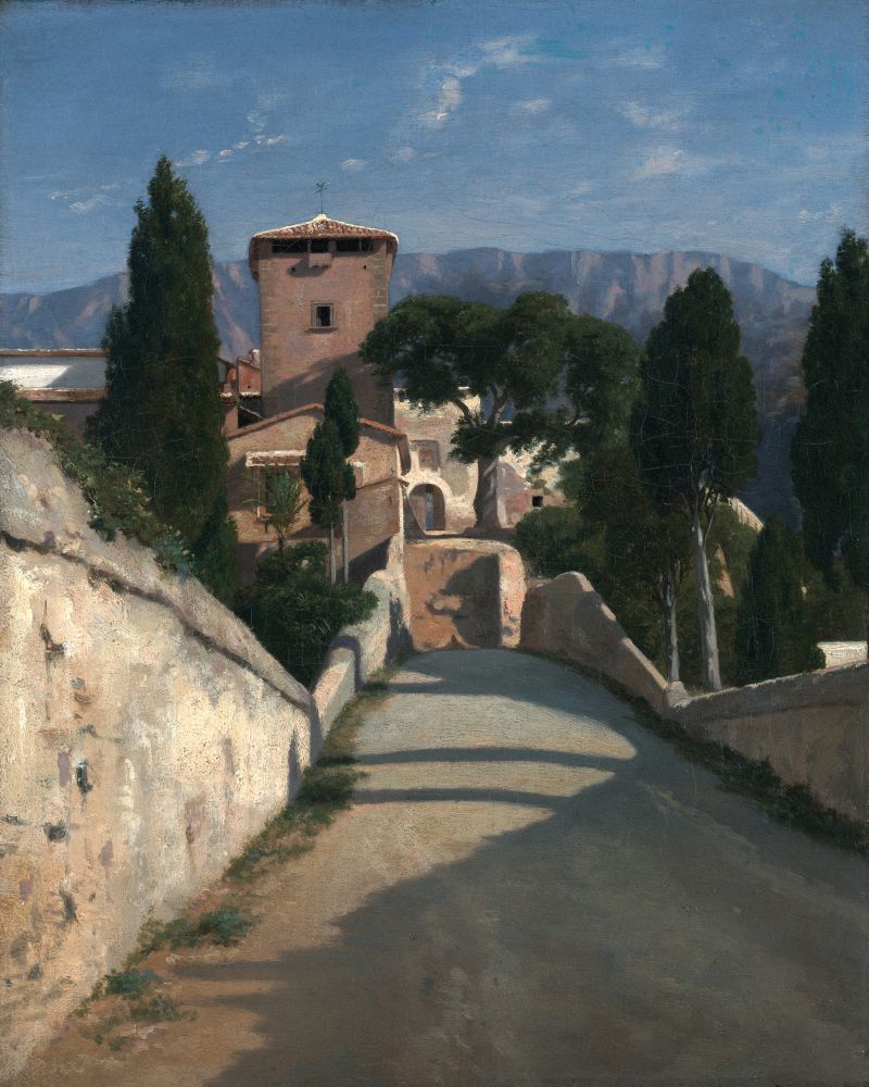 ľɫ - View of Subiaco, Italian Scen