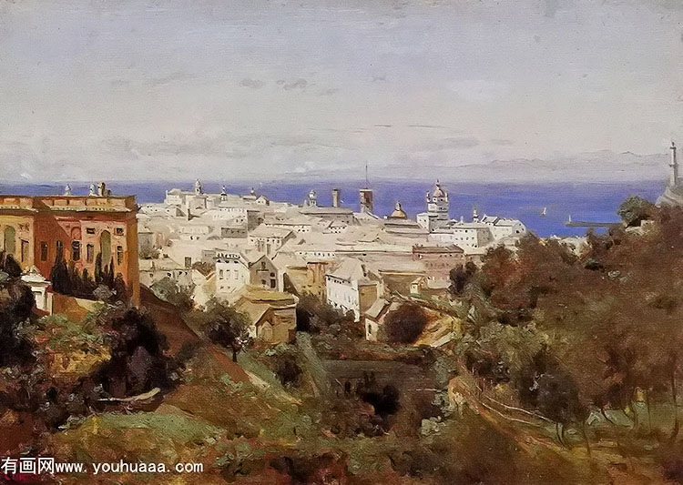 Ӱ - view of genoa from the promenade of acqua sola