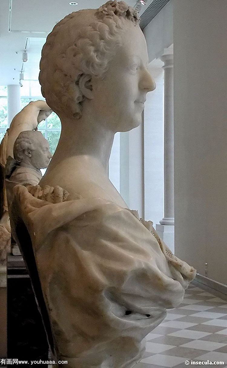 buste de la marquise de pompadour [detail 1]