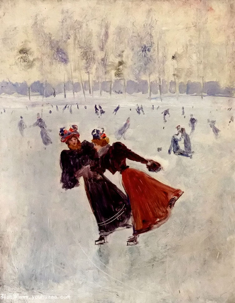 women skating