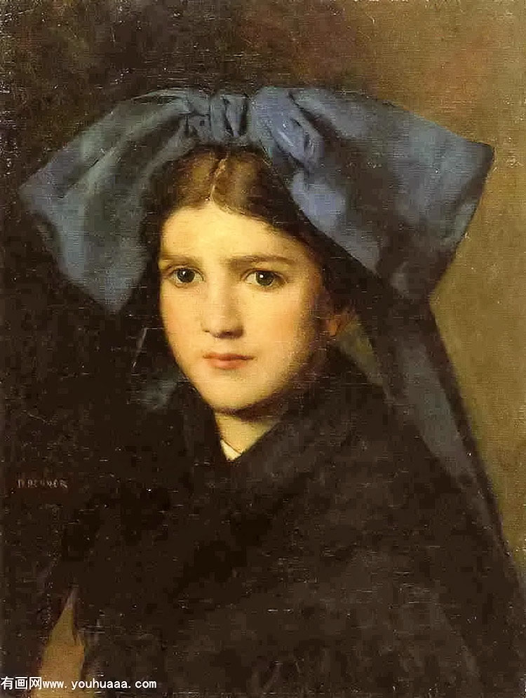 ͷŮ - portrait of a young girl with a bow in her hair