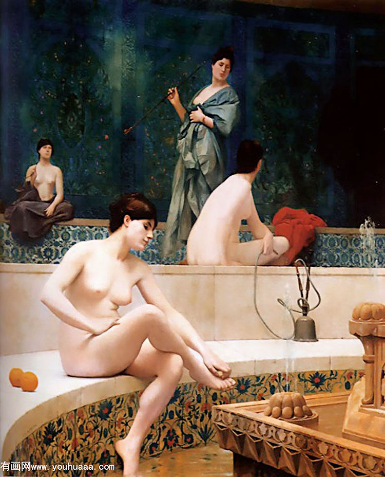 ϴŵŮ - a bath, woman bathing her feet