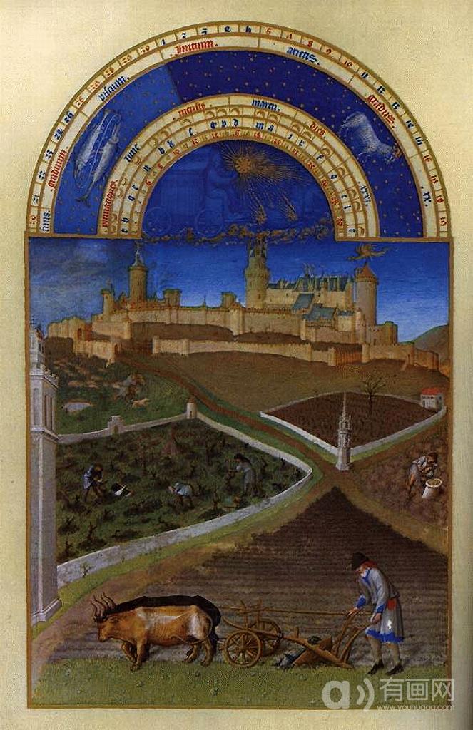  - les tres riches heures du duc de berry octobre (october)