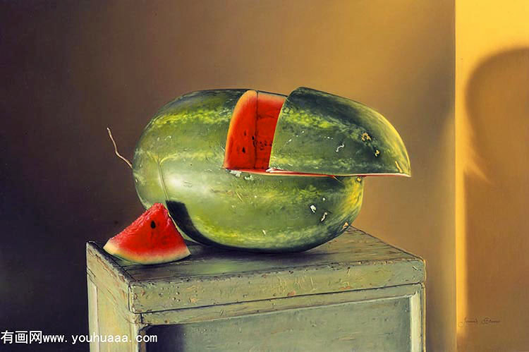 watermelon on green box