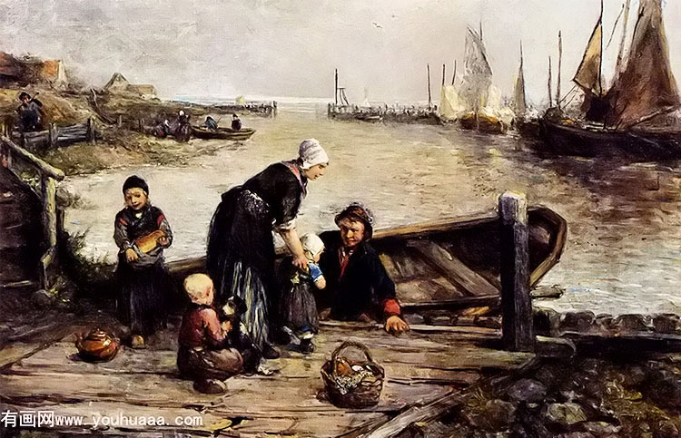 a fishermans family, marken