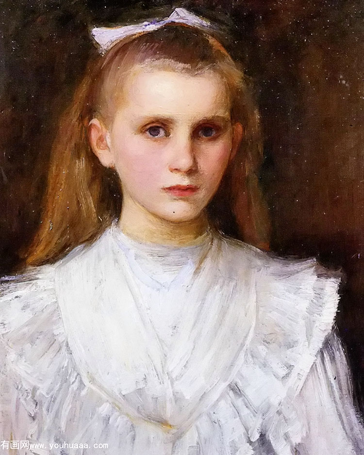 ŮФ - portrait of a girl in white