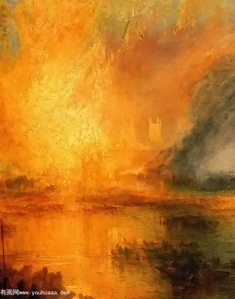 the burning of the houses of parliament [detail 1]