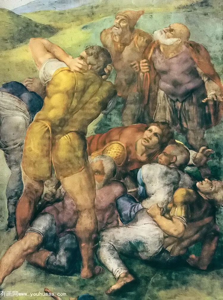 the conversion of saint paul rome vatican the pauline chapel (detail)