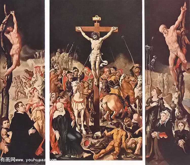 Ү() - crucifixion (triptych