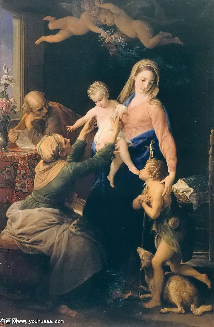 ʥͥʥɯ׺ʩϴʥԼ - the holy family with saint elizabeth and the infant saint john the baptist