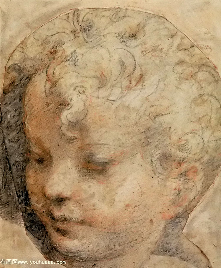 ʥӤͷϰ - study of head christ child for vision saint jerome