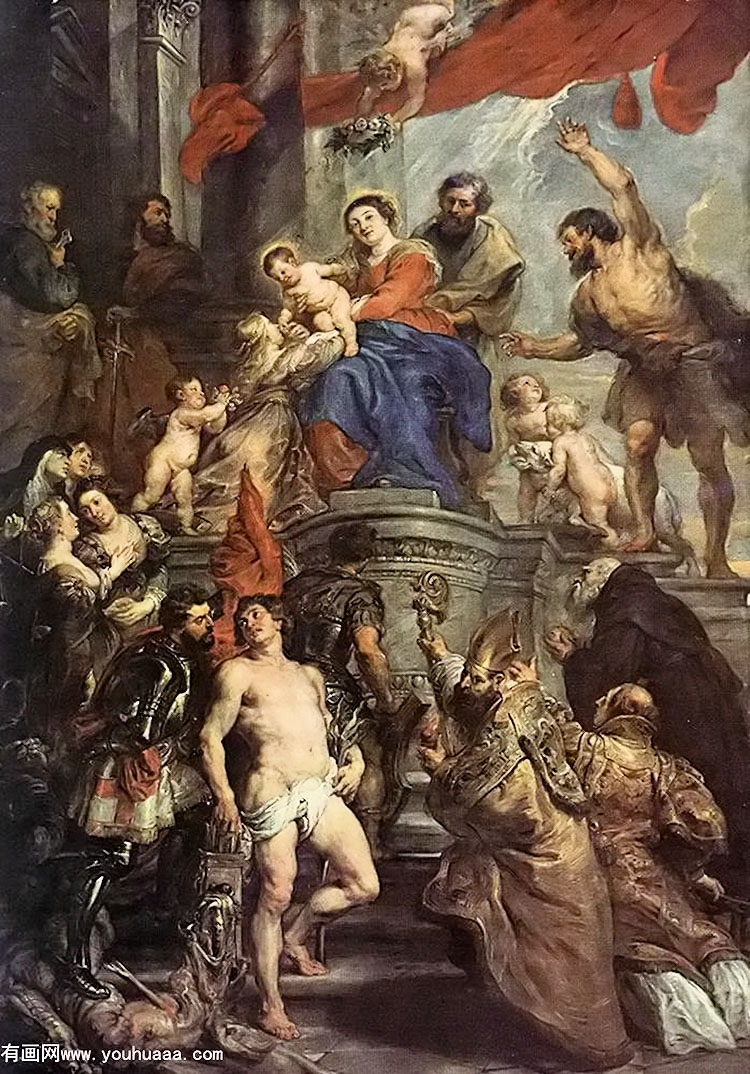 ʥϵʥĸʥͽ - madonna enthroned with child and saints