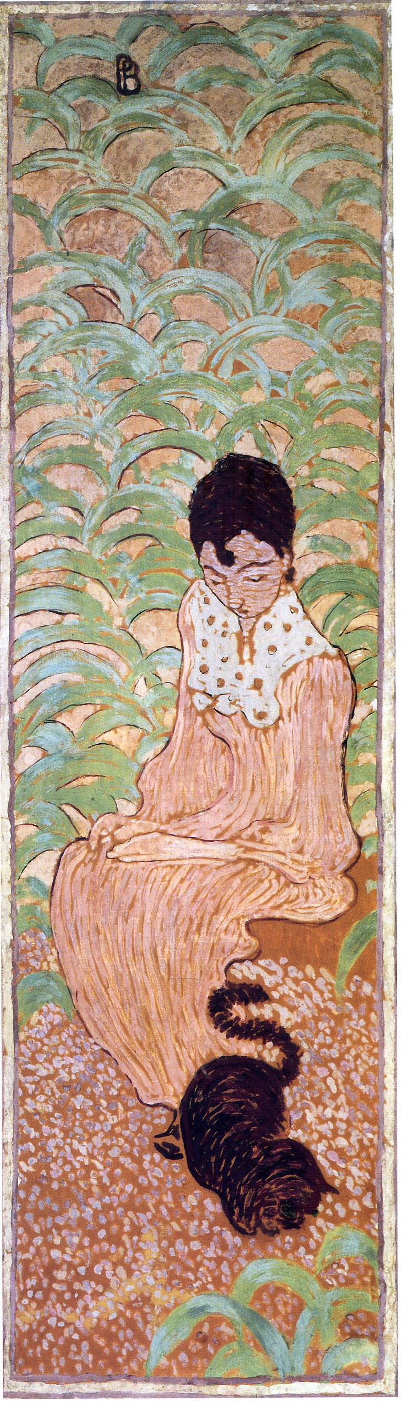 Sitting Woman with a Cat