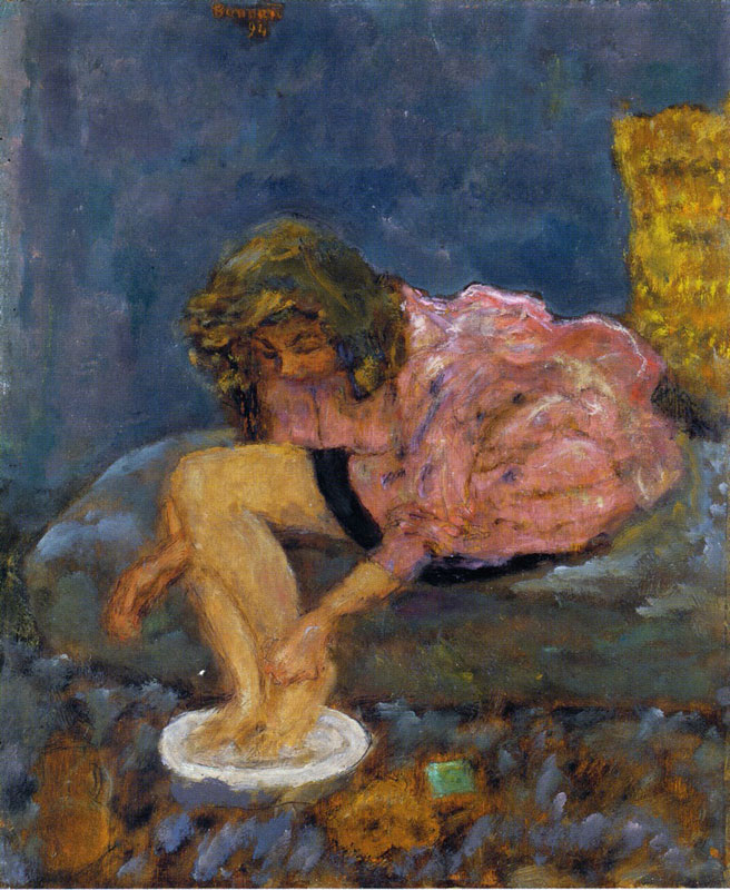 Woman Washing Her Feet