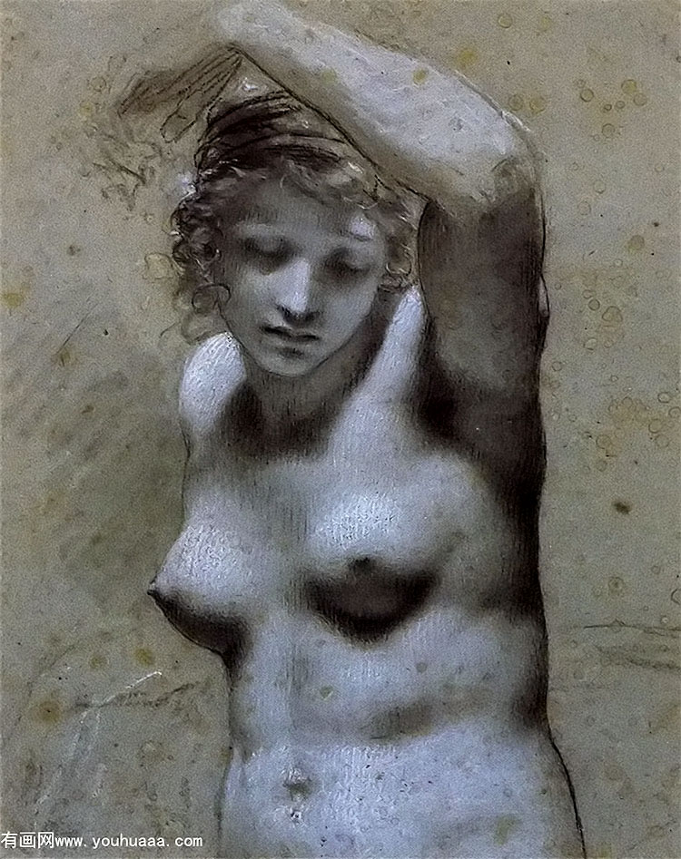 femme nue, en buste