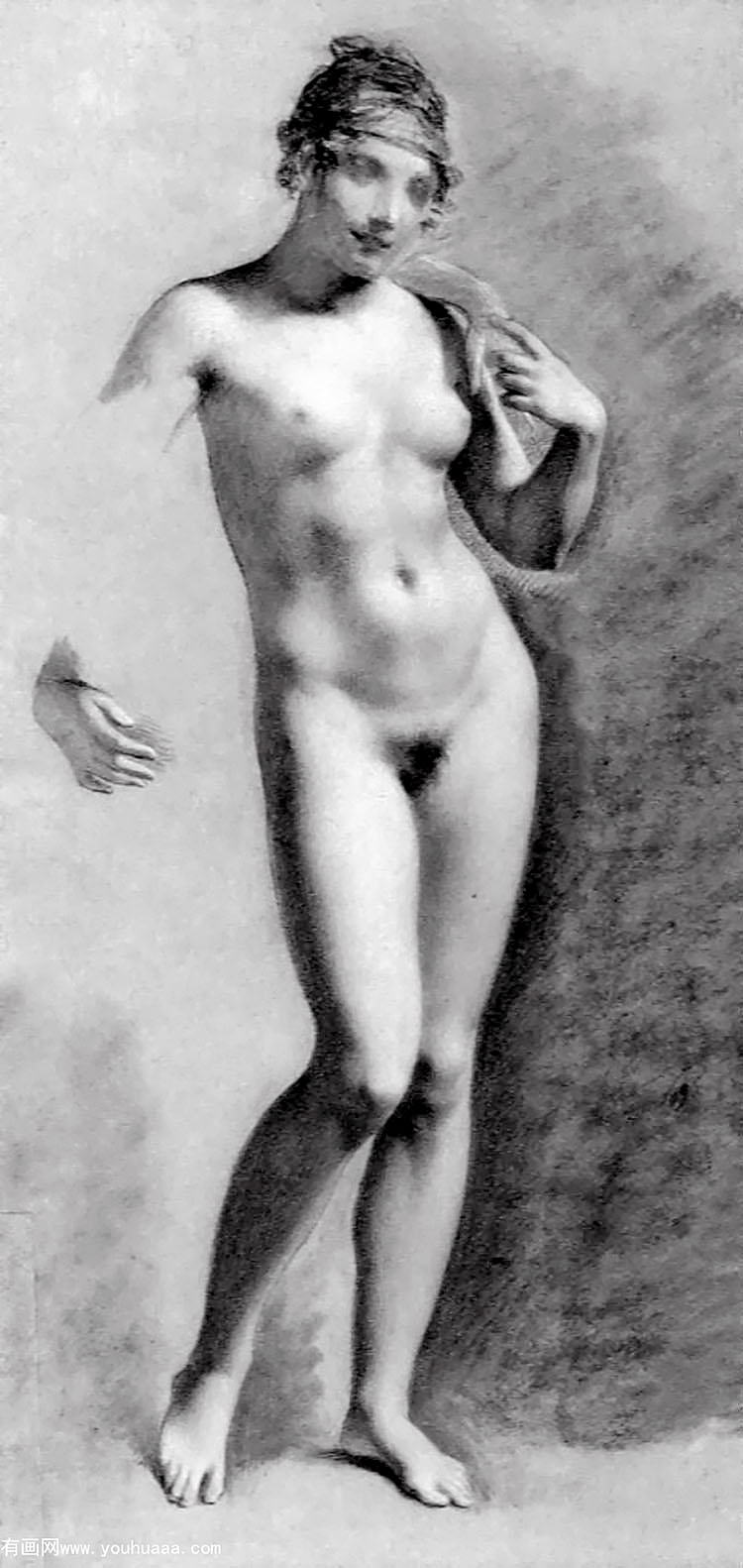 վŮ - standing female nude