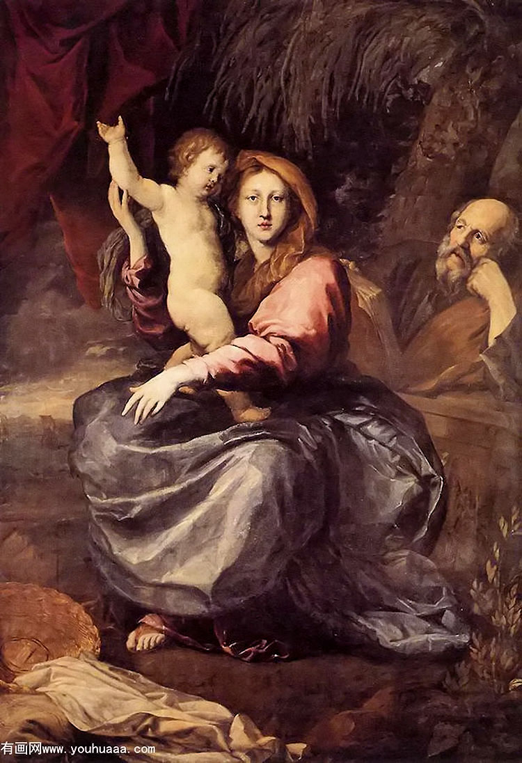 µʥͥ - the holy family at the palm tree