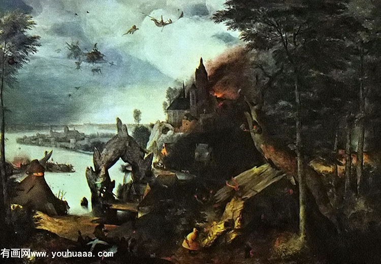 ʥջ - landscape with the temptation of saint anthony