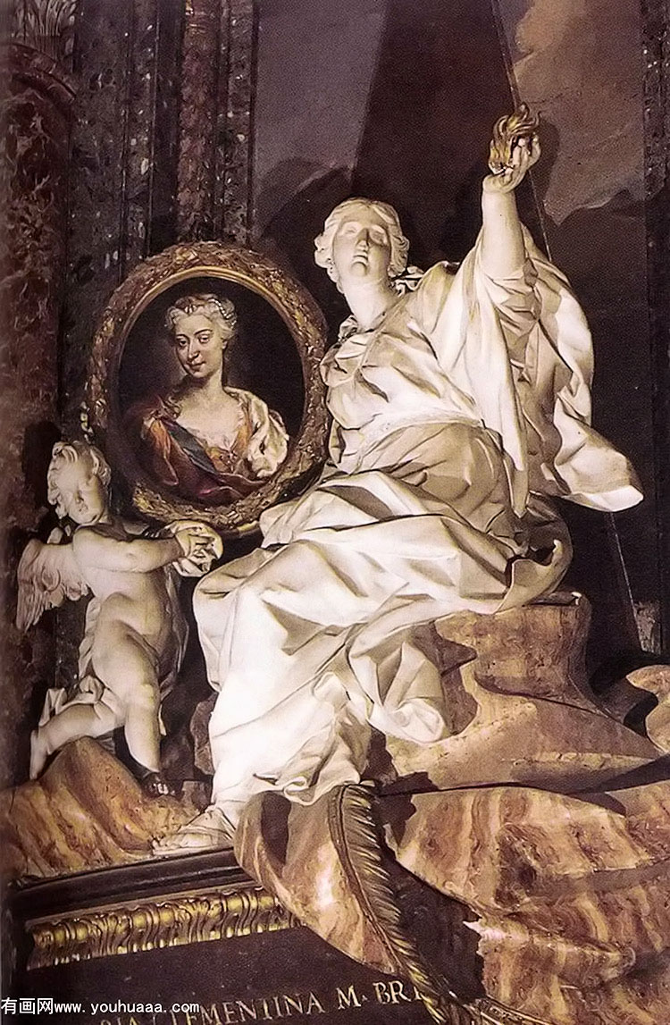 ʥĸ֮Ĺ(ֲ) - tomb of maria clementina sobieska (detail)