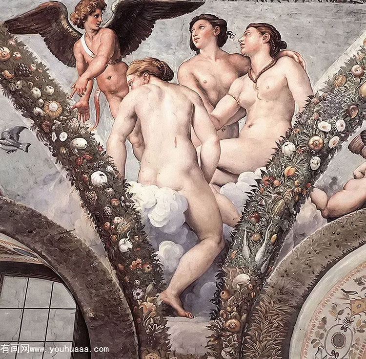 Ů - cupid and the three graces