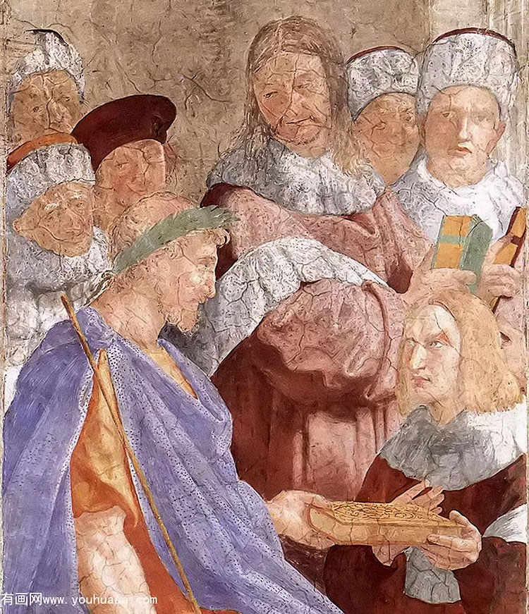 ʿ٤¬˹䲼(ֲ) - justinian presenting the pandects to trebonianus [detail 1]