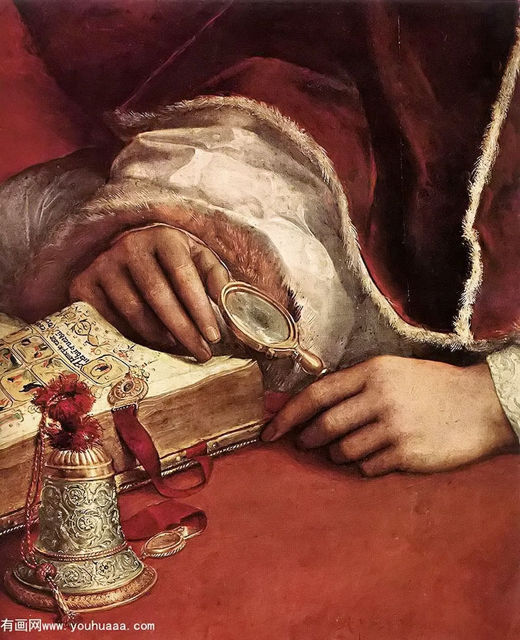 ̻ʮ¡¡¬桤(ֲ2) - pope leo x with cardinals giulio de medici and luigi de rossi [detail 2]