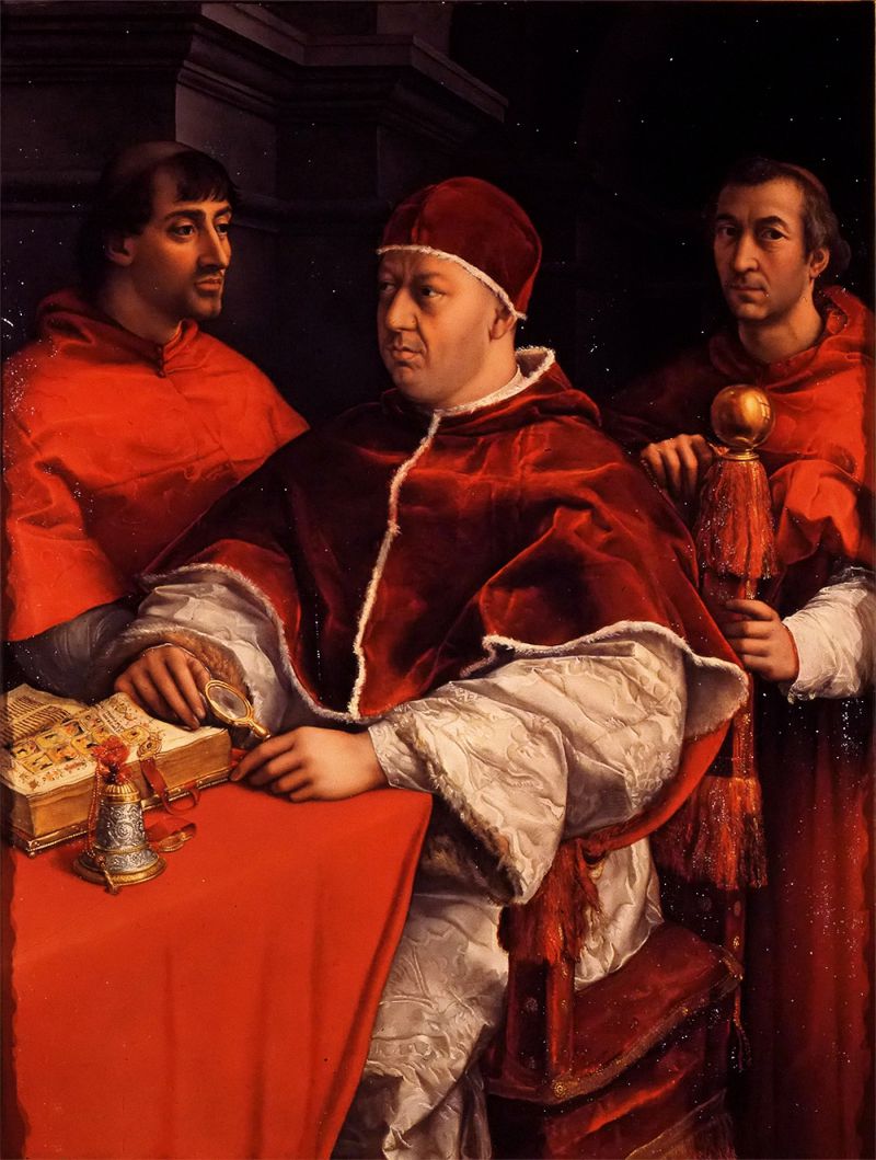 ̻ʮλ - portrait of leo x with two cardinals