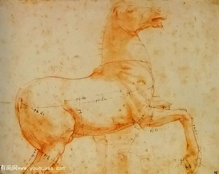 ɶɽϵϰ - study of a sculpture of horse on the quirinal hill rome