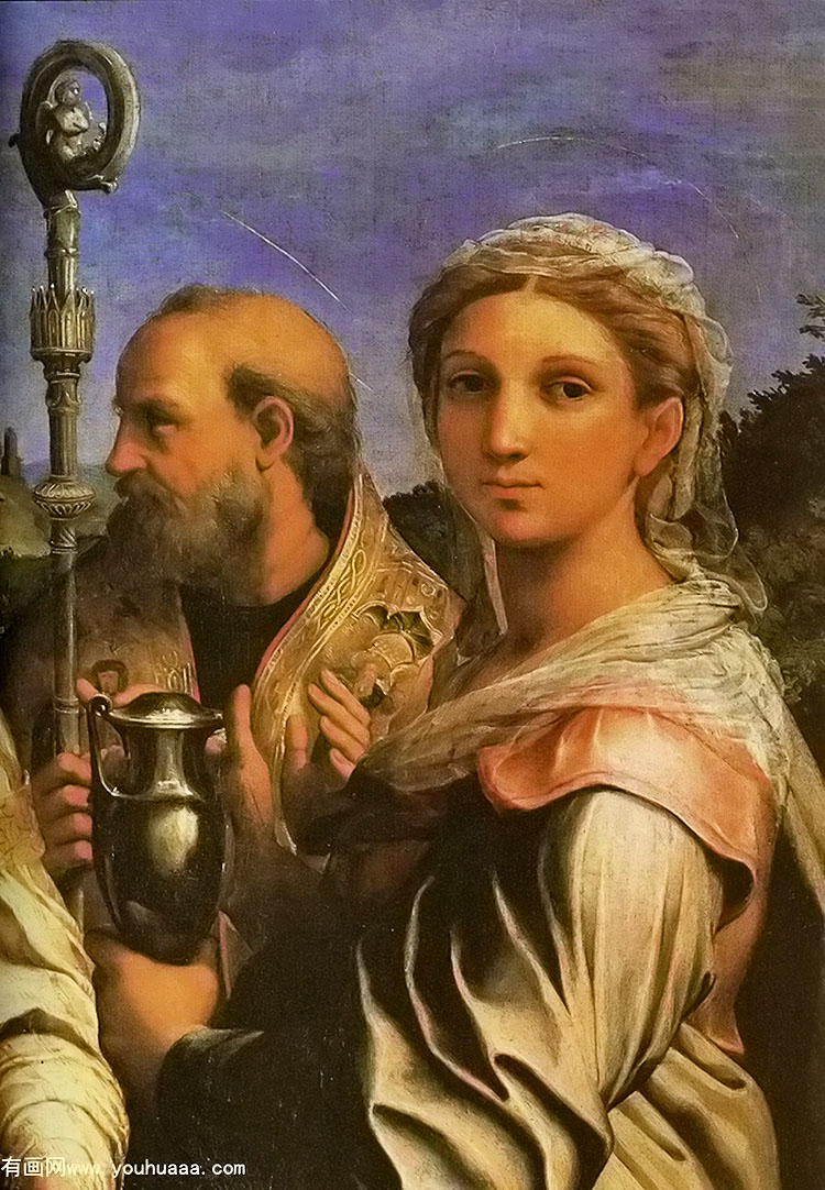 ʥǣʥޣԼ¹˹͡Ĩ(ֲ1) - st cecilia with sts paul, john evangelists, augustine and mary magdalene [detail 1]