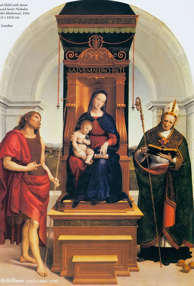 ʥĸӣʩϴʥԼʥ˹ - the madonna and child with saint john the baptist and saint nicholas of bari