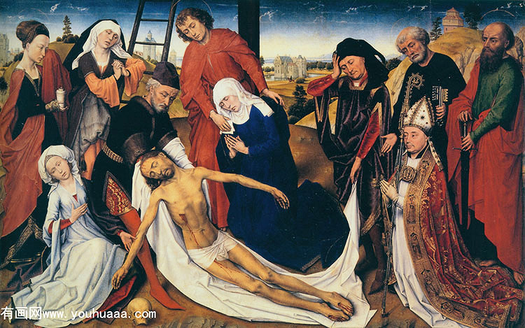 lamentation with donor circa