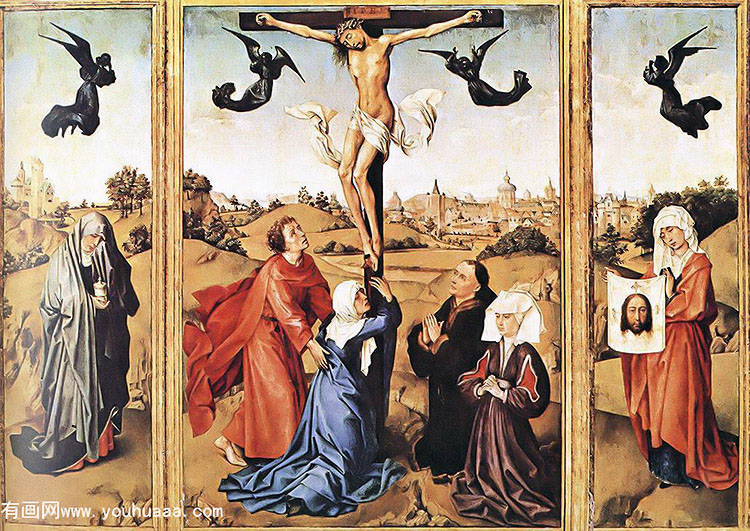 Үѣ - triptych of holy cross