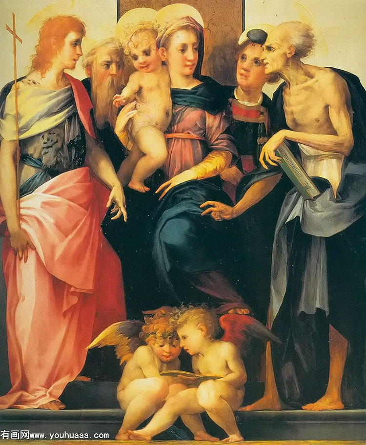 ʥĸλʥͽ - madonna with child and four saints