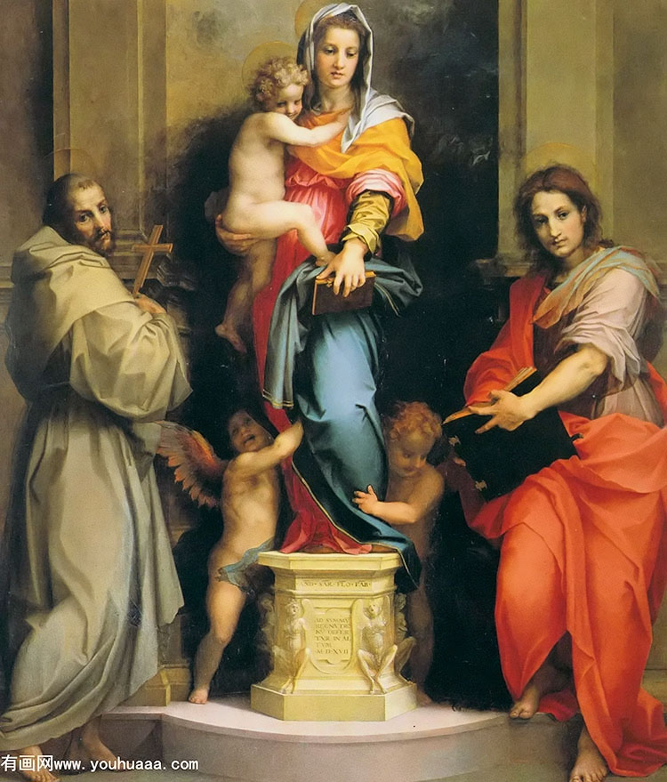 ʥĸӣʥ˹봫ʥԼ֮ - madonna with child between saints francis and john the evangelist