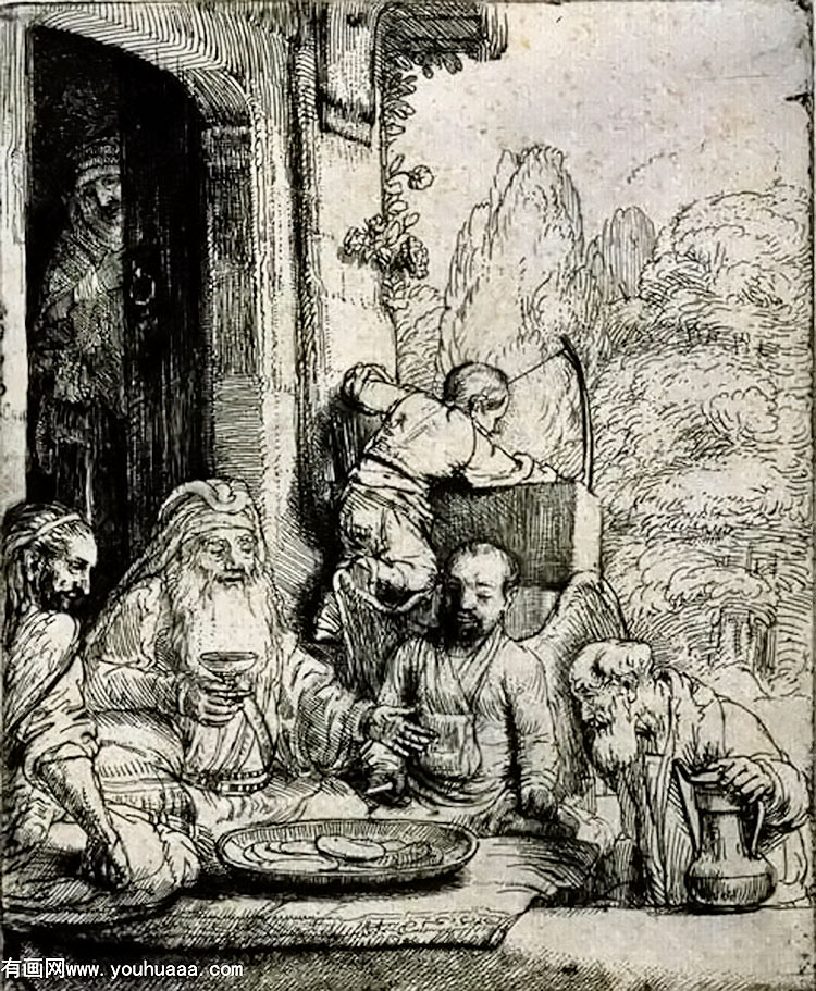 ǲдʹ - abraham entertaining the angels